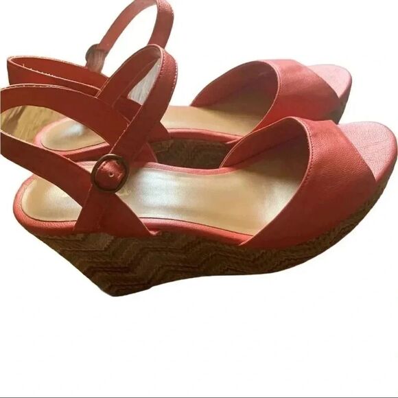 🌸Mudd Platform Red Open Toe Sandals Size 9.5🌸 - Picture 3 of 7